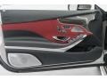 designo Bengal Red/Black 2017 Mercedes-Benz S 63 AMG 4Matic Cabriolet Door Panel