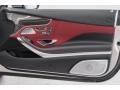 2017 Mercedes-Benz S designo Bengal Red/Black Interior Door Panel Photo