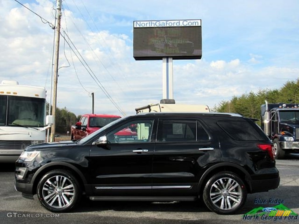 2017 Explorer Platinum 4WD - Shadow Black / Ebony Black photo #2