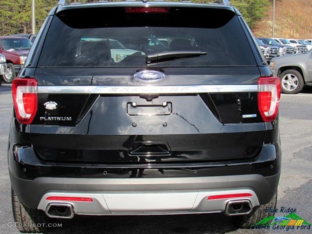 2017 Explorer Platinum 4WD - Shadow Black / Ebony Black photo #4