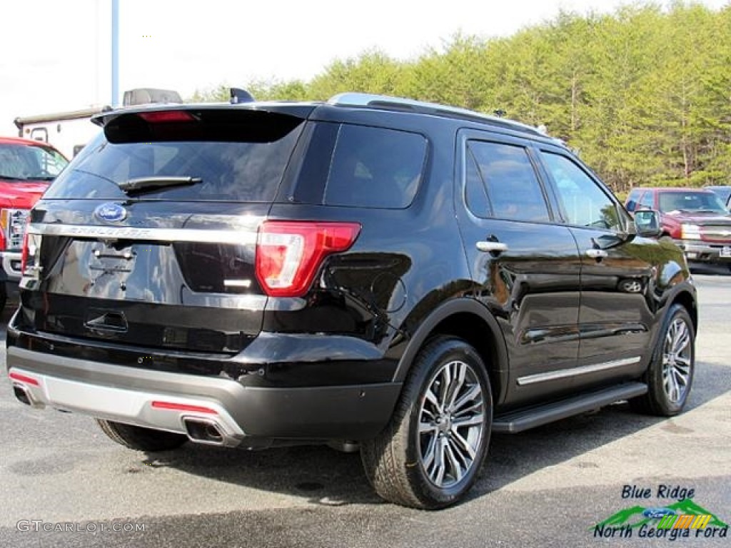 2017 Explorer Platinum 4WD - Shadow Black / Ebony Black photo #5
