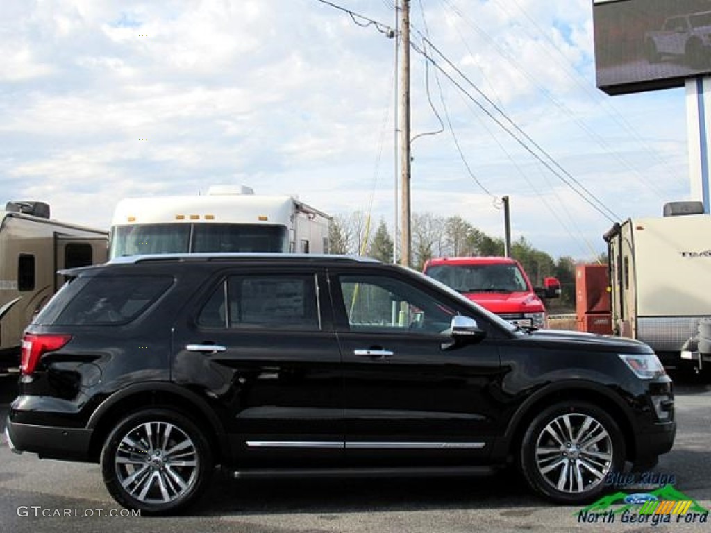 2017 Explorer Platinum 4WD - Shadow Black / Ebony Black photo #6
