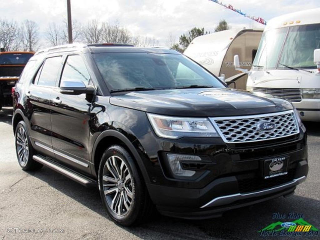 2017 Explorer Platinum 4WD - Shadow Black / Ebony Black photo #7
