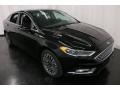 2017 Shadow Black Ford Fusion SE  photo #7