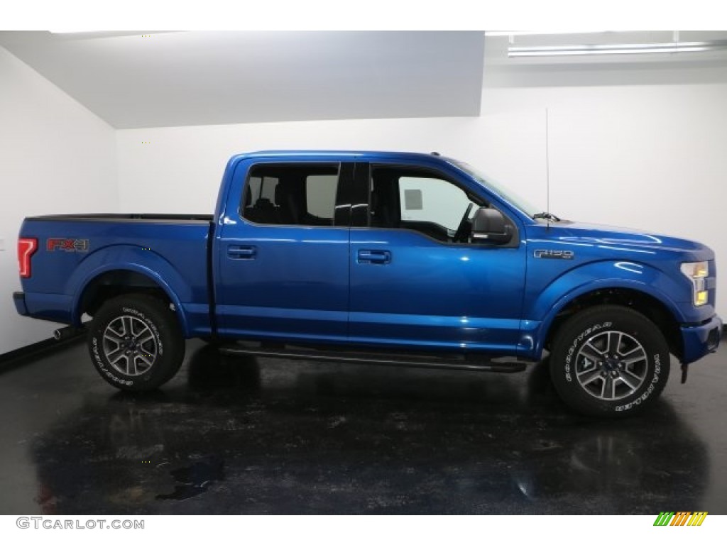 2017 F150 XLT SuperCrew 4x4 - Lightning Blue / Black photo #1