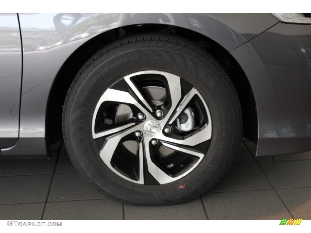2017 Accord LX Sedan - Modern Steel Metallic / Black photo #2