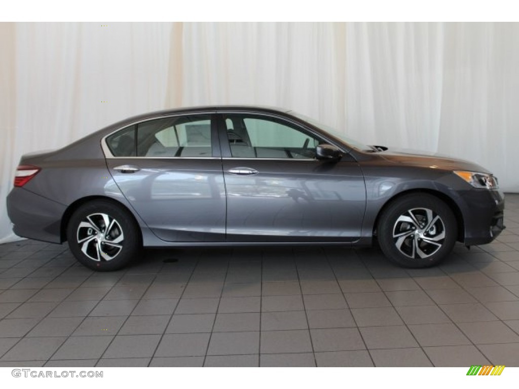 2017 Accord LX Sedan - Modern Steel Metallic / Black photo #3