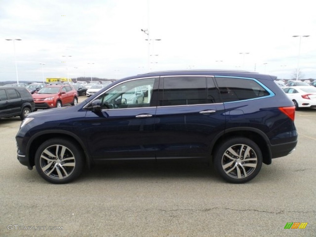 Obsidian Blue Metallic 2017 Honda Pilot Elite AWD Exterior Photo #118573806