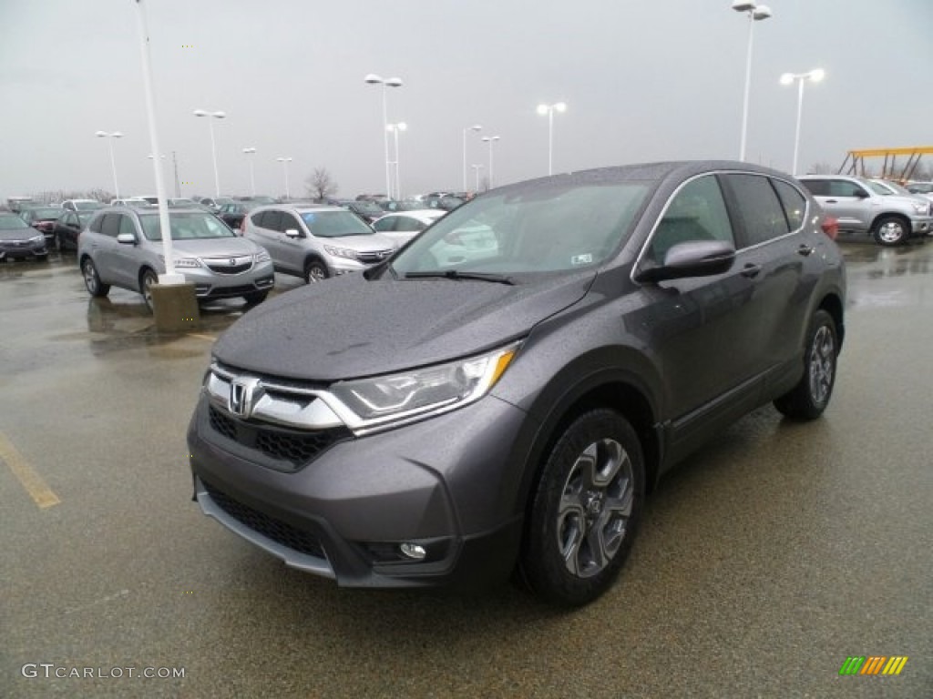 2017 CR-V EX-L AWD - Gunmetal Metallic / Gray photo #5
