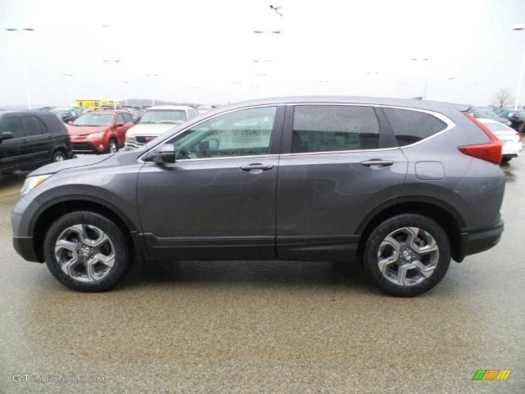 2017 CR-V EX-L AWD - Gunmetal Metallic / Gray photo #6