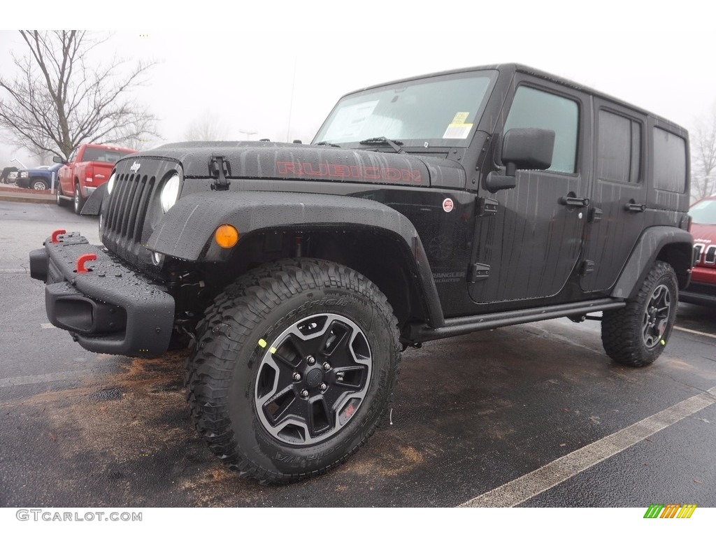 2017 Wrangler Unlimited Rubicon Hard Rock 4x4 - Black / Black photo #1