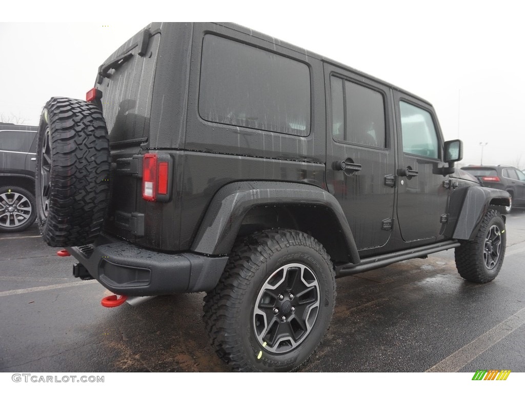 2017 Wrangler Unlimited Rubicon Hard Rock 4x4 - Black / Black photo #3