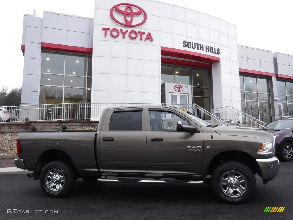 2014 2500 Tradesman Crew Cab 4x4 - Prairie Pearl Coat / Black/Diesel Gray photo #2