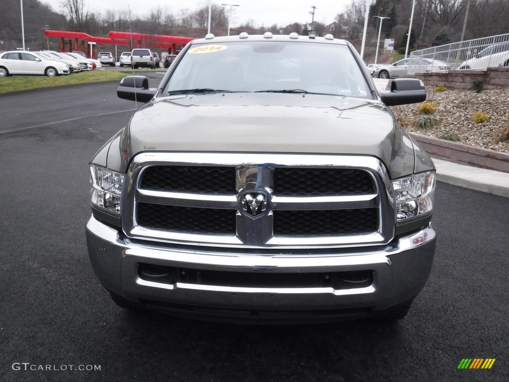 2014 2500 Tradesman Crew Cab 4x4 - Prairie Pearl Coat / Black/Diesel Gray photo #7