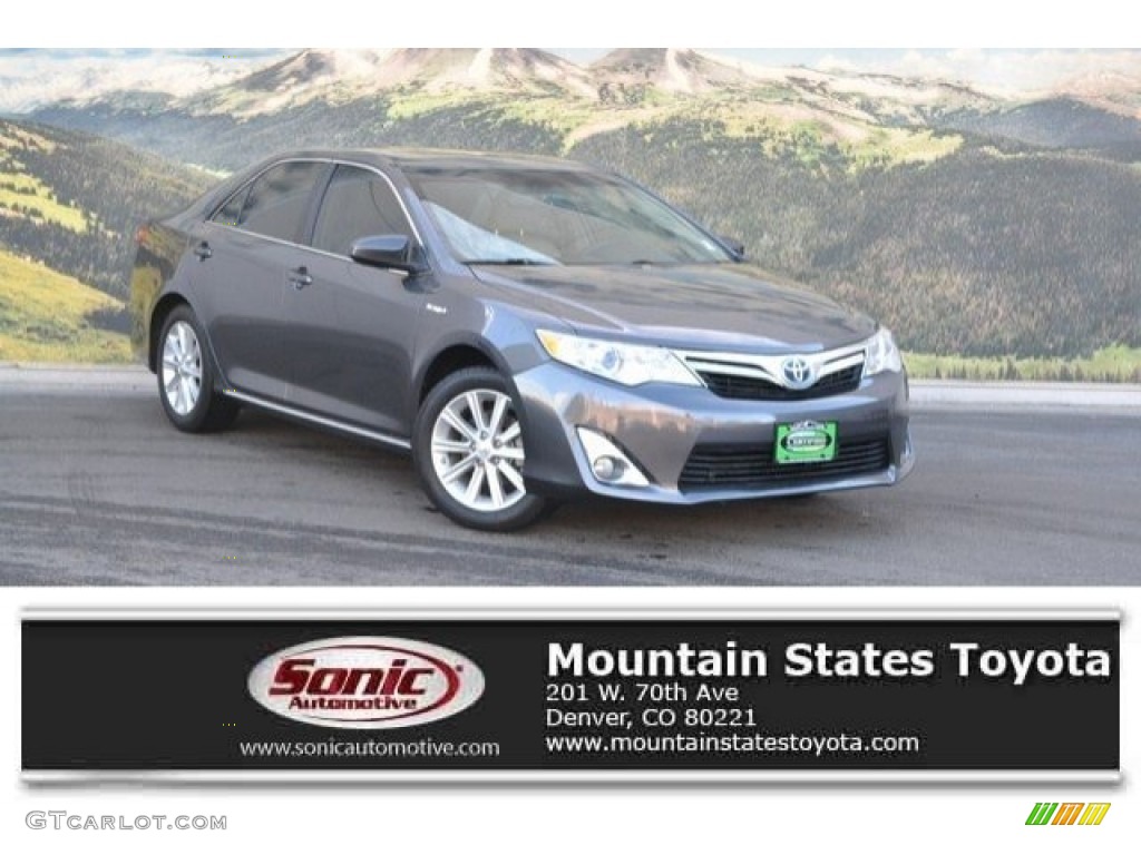 2013 Camry Hybrid XLE - Magnetic Gray Metallic / Light Gray photo #1