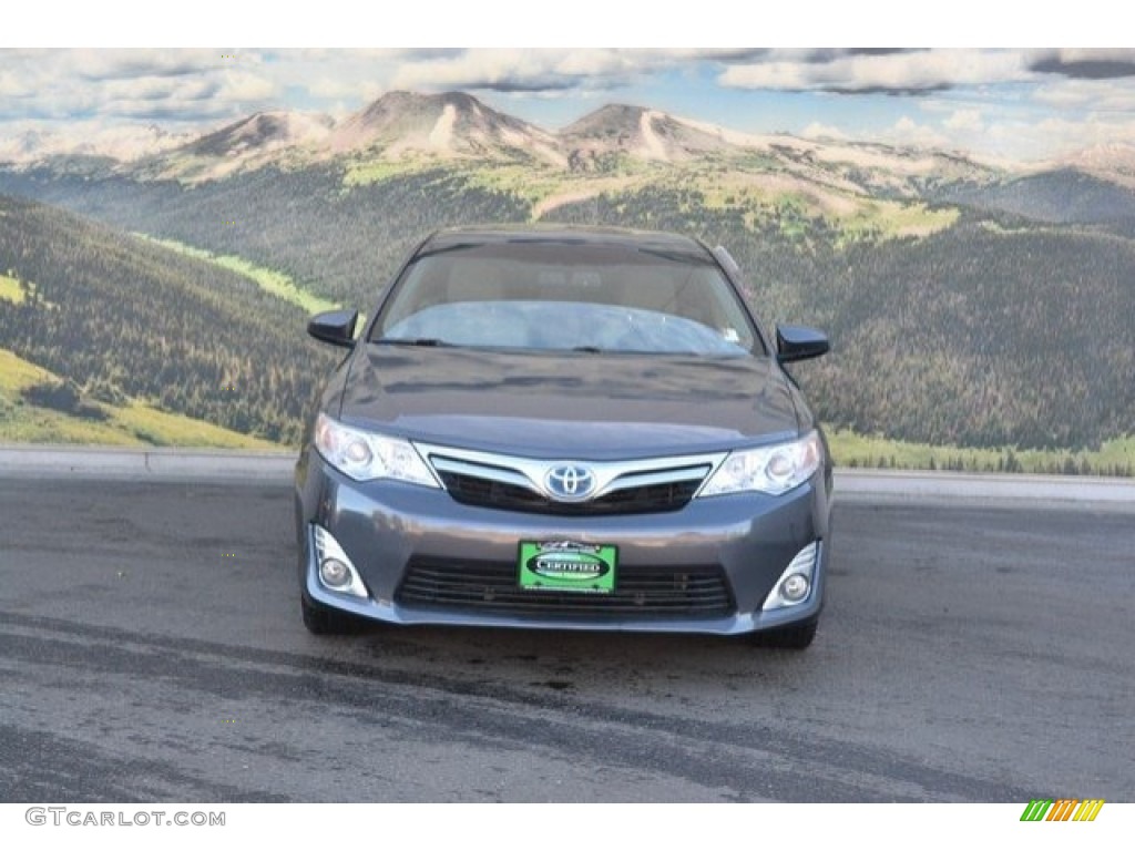 2013 Camry Hybrid XLE - Magnetic Gray Metallic / Light Gray photo #4