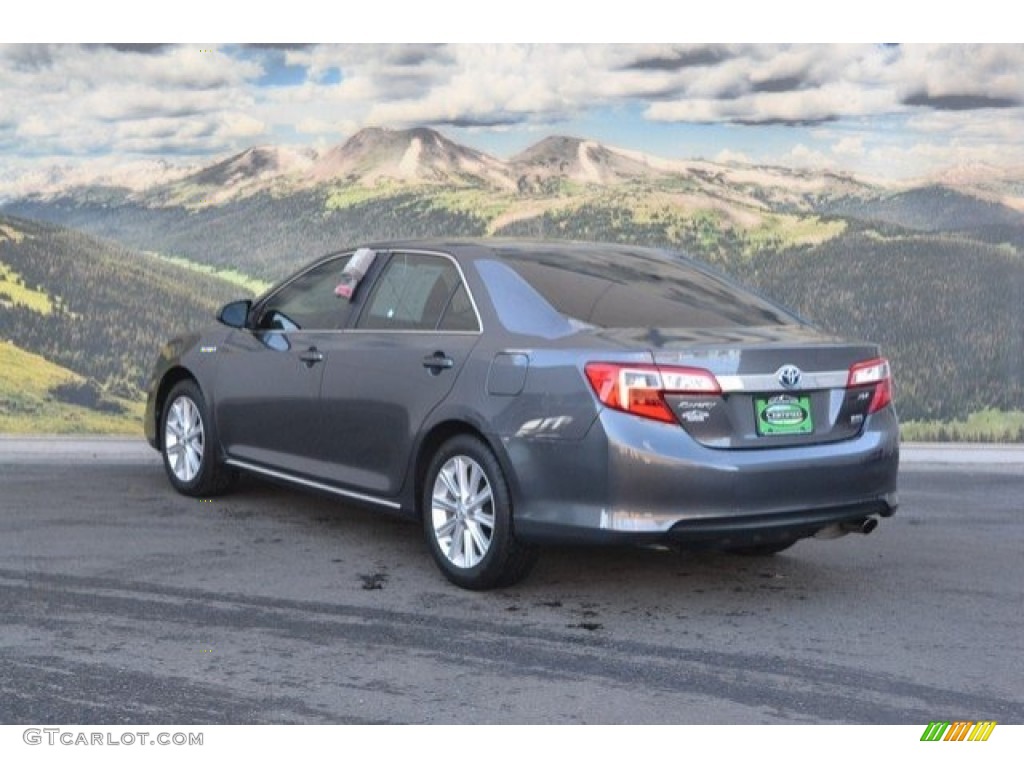 2013 Camry Hybrid XLE - Magnetic Gray Metallic / Light Gray photo #7