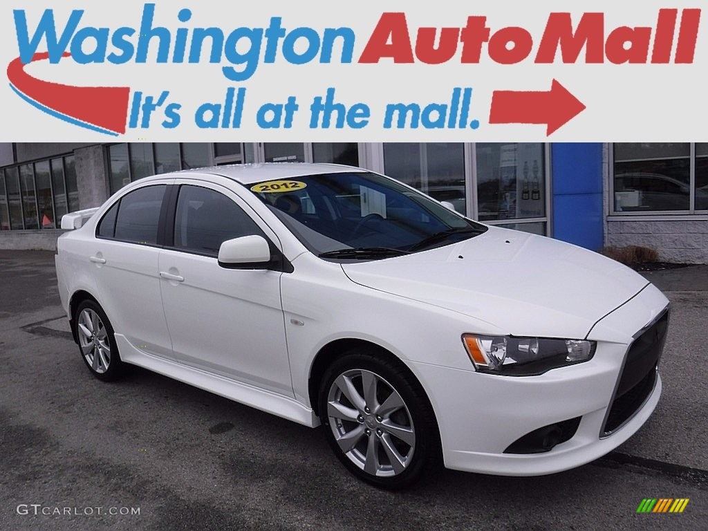 2012 Lancer GT - Wicked White / Black photo #1