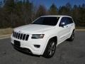 2014 Bright White Jeep Grand Cherokee Overland 4x4  photo #2