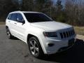 2014 Bright White Jeep Grand Cherokee Overland 4x4  photo #4