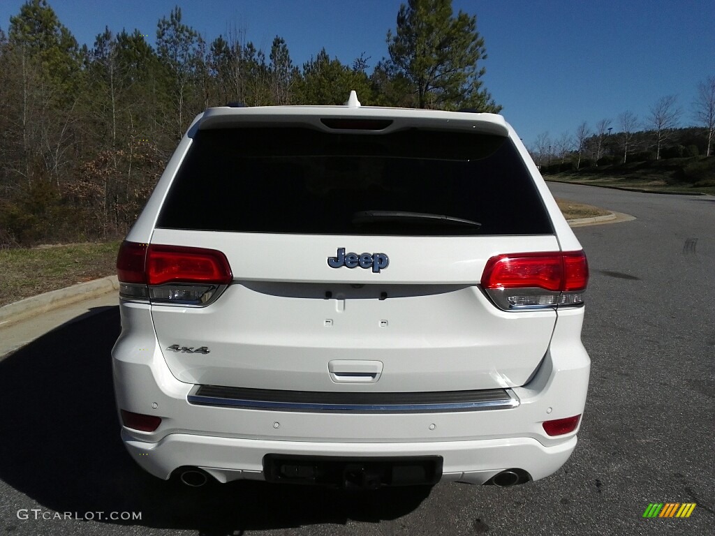 2014 Grand Cherokee Overland 4x4 - Bright White / Overland Vesuvio Indigo Blue/Jeep Brown photo #7