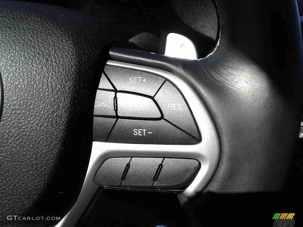 2014 Grand Cherokee Overland 4x4 - Bright White / Overland Vesuvio Indigo Blue/Jeep Brown photo #17