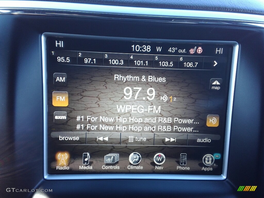 2014 Grand Cherokee Overland 4x4 - Bright White / Overland Vesuvio Indigo Blue/Jeep Brown photo #19