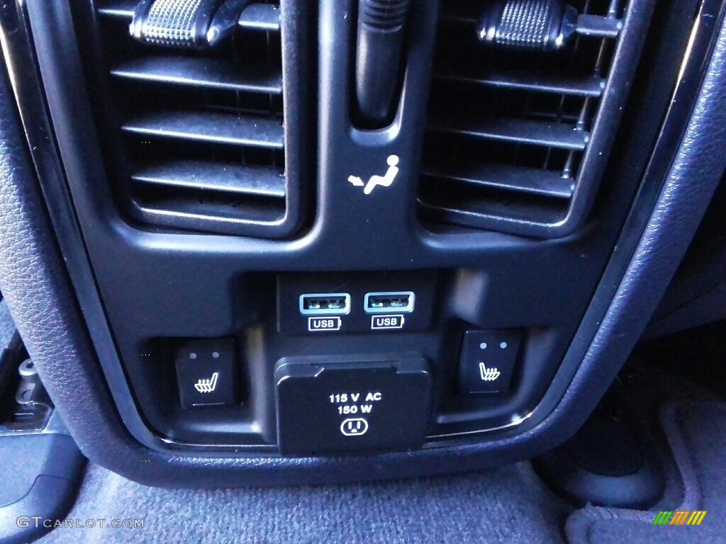 2014 Grand Cherokee Overland 4x4 - Bright White / Overland Vesuvio Indigo Blue/Jeep Brown photo #28