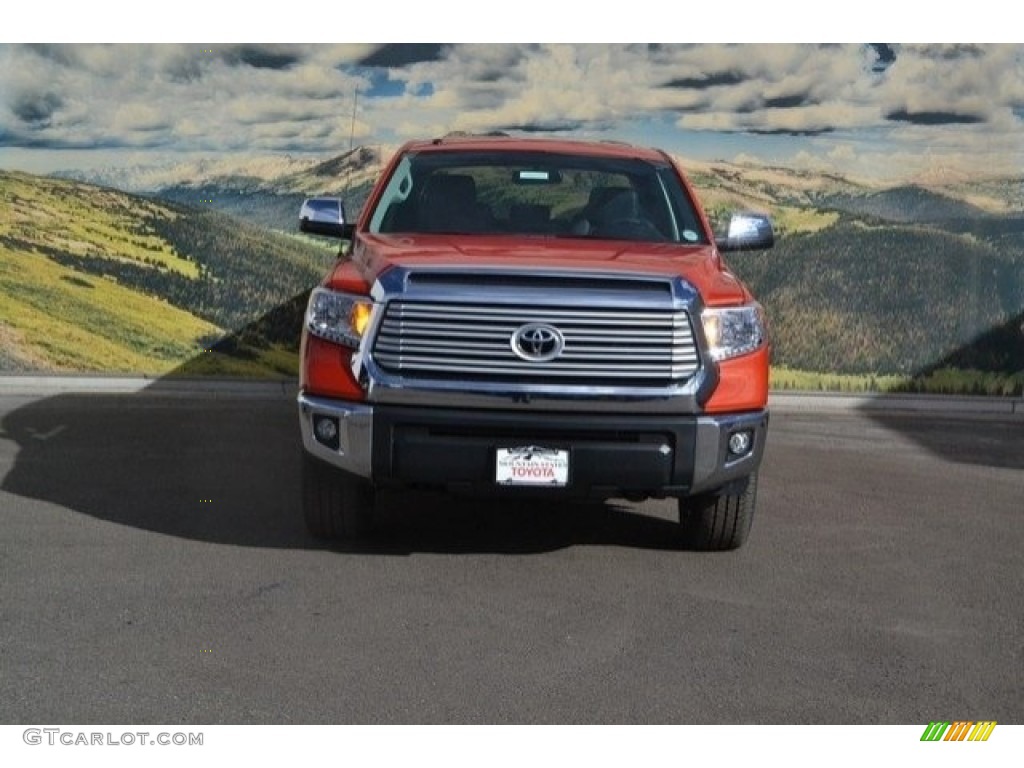 2017 Tundra Limited CrewMax 4x4 - Inferno Orange / Black photo #2