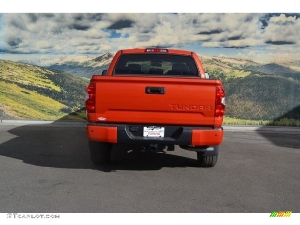 2017 Tundra Limited CrewMax 4x4 - Inferno Orange / Black photo #4