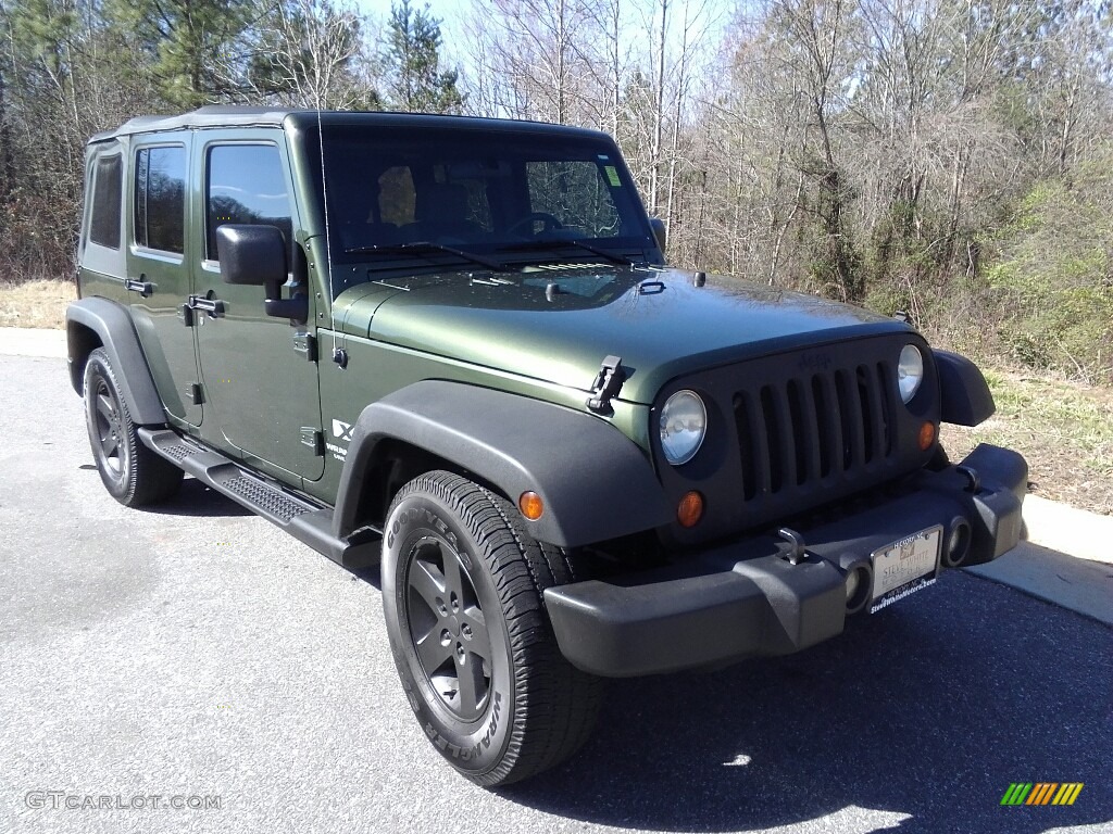 2007 Wrangler Unlimited X - Jeep Green Metallic / Dark Slate Gray/Medium Slate Gray photo #4