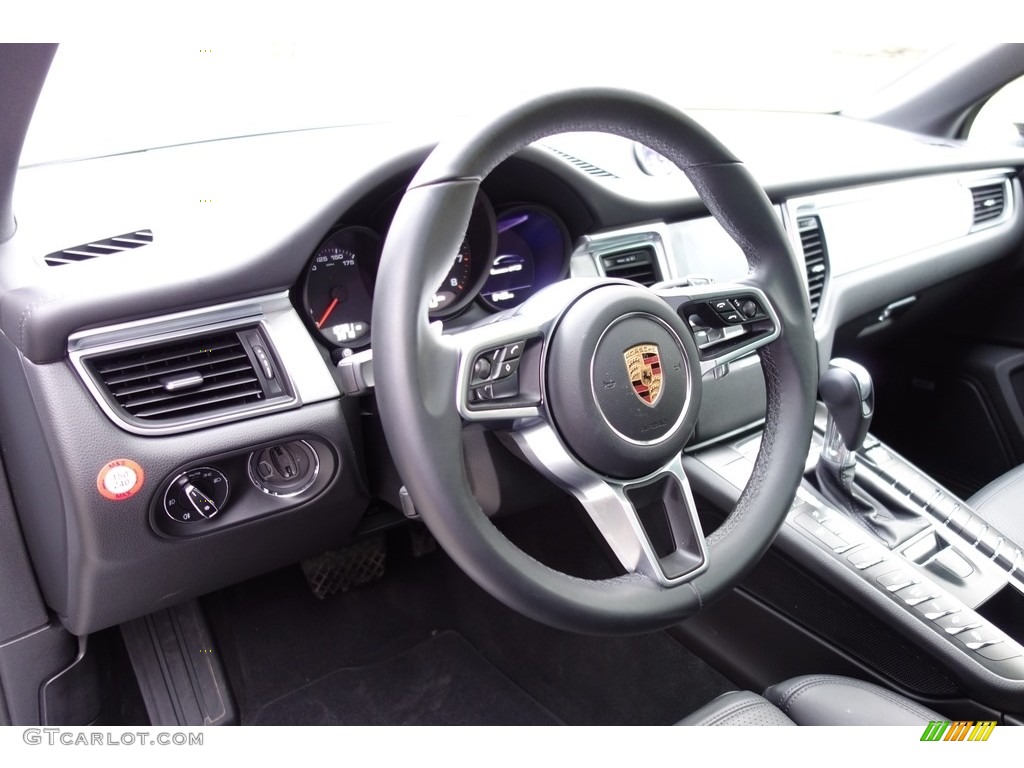 2017 Porsche Macan GTS Black Steering Wheel Photo #118580266