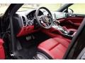 Black/Garnet Red 2016 Porsche Cayenne S Interior Color