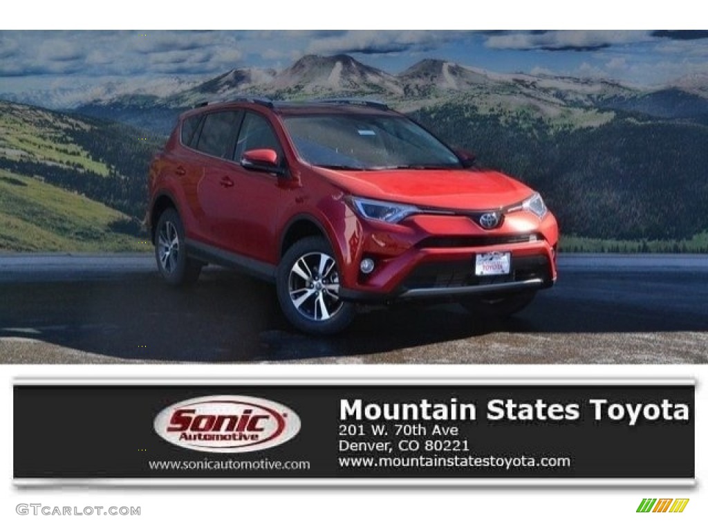 2017 RAV4 XLE AWD - Barcelona Red Metallic / Black photo #1