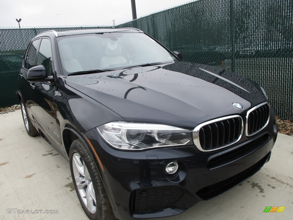 2017 X5 xDrive35i - Carbon Black Metallic / Ivory White/Black photo #5