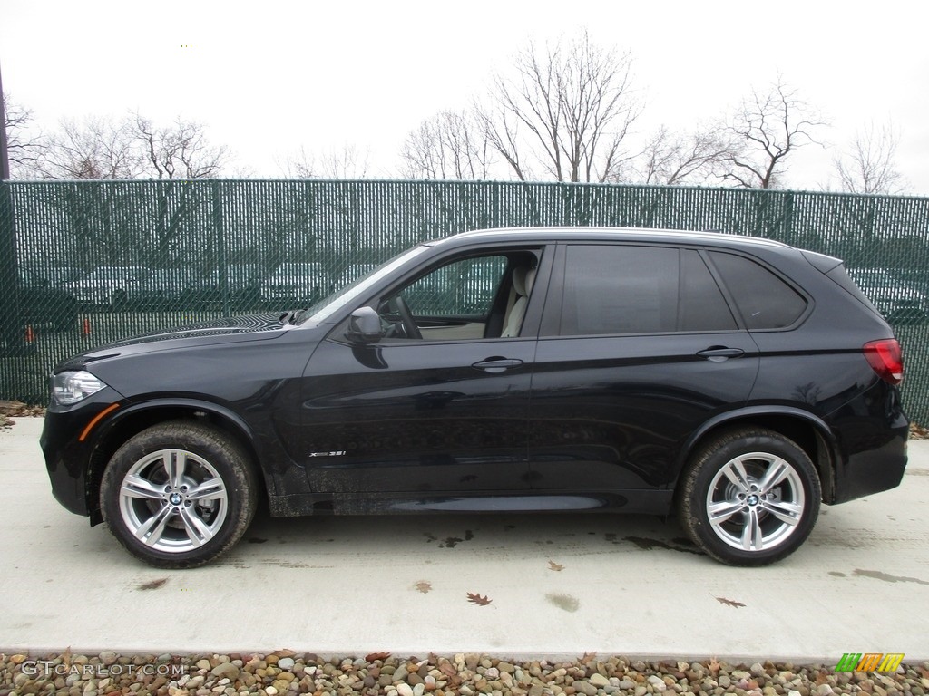 2017 X5 xDrive35i - Carbon Black Metallic / Ivory White/Black photo #7