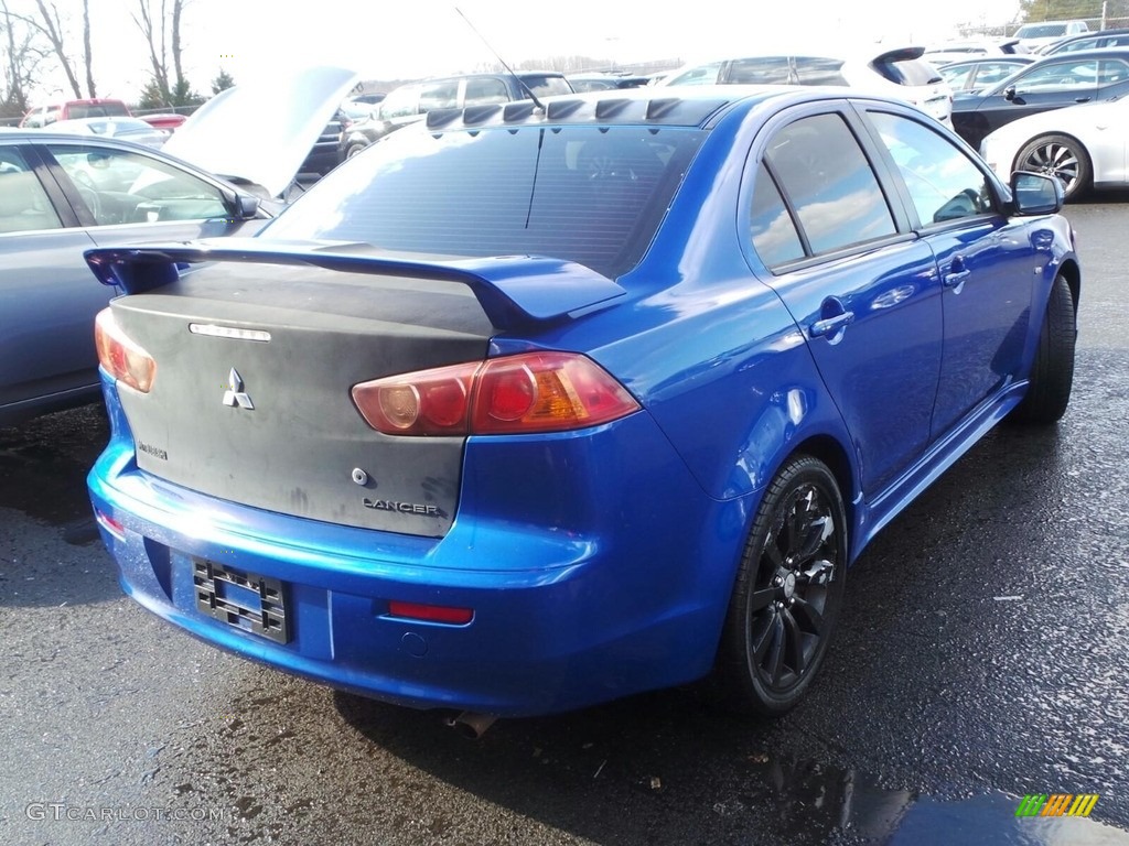 2009 Lancer GTS - Octane Blue Pearl / Black photo #2