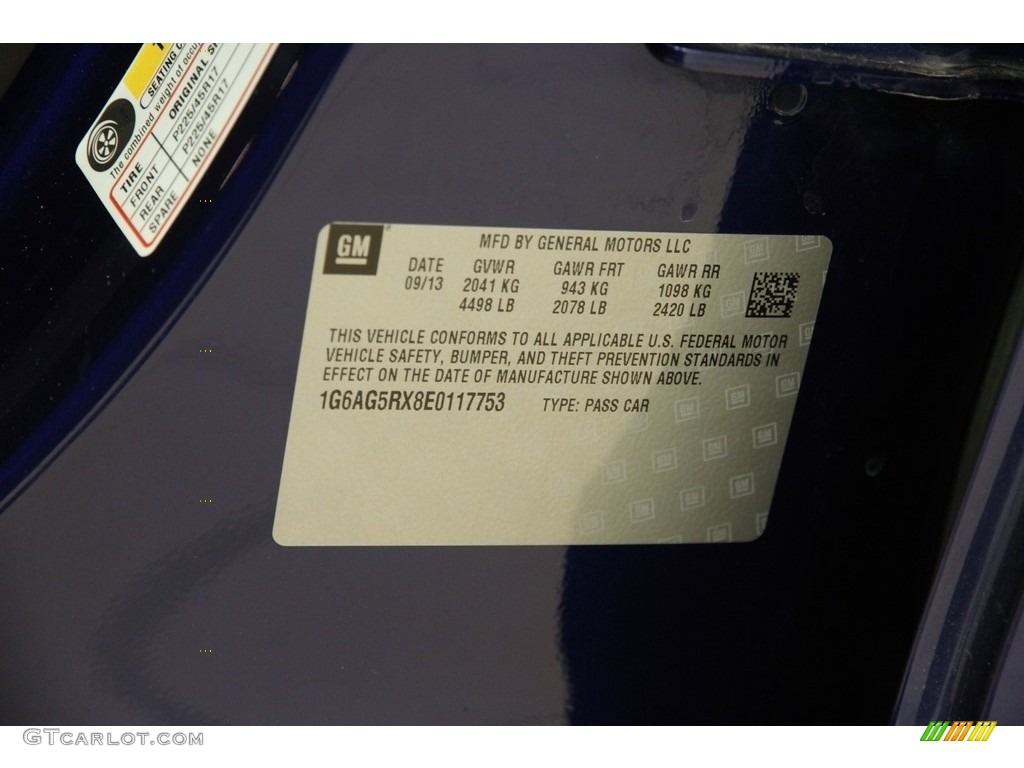 2014 ATS 2.0L Turbo AWD - Opulent Blue Metallic / Jet Black/Jet Black photo #21