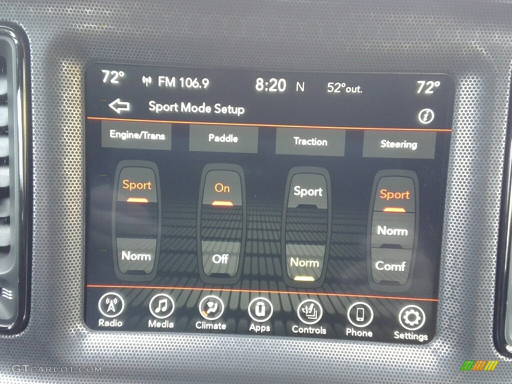 2017 Dodge Challenger GT AWD Controls Photo #118585702