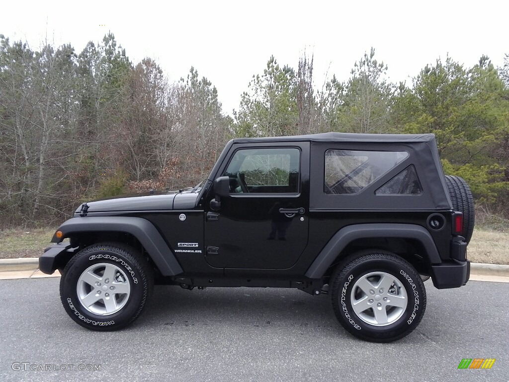 2017 Wrangler Sport 4x4 - Black / Black photo #1