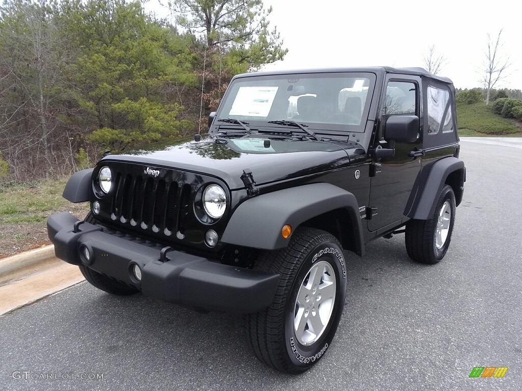 2017 Wrangler Sport 4x4 - Black / Black photo #2
