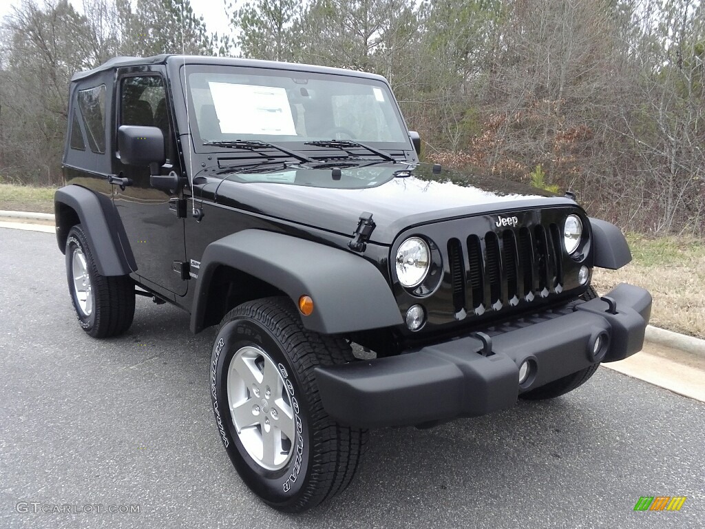 Black 2017 Jeep Wrangler Sport 4x4 Exterior Photo #118586005