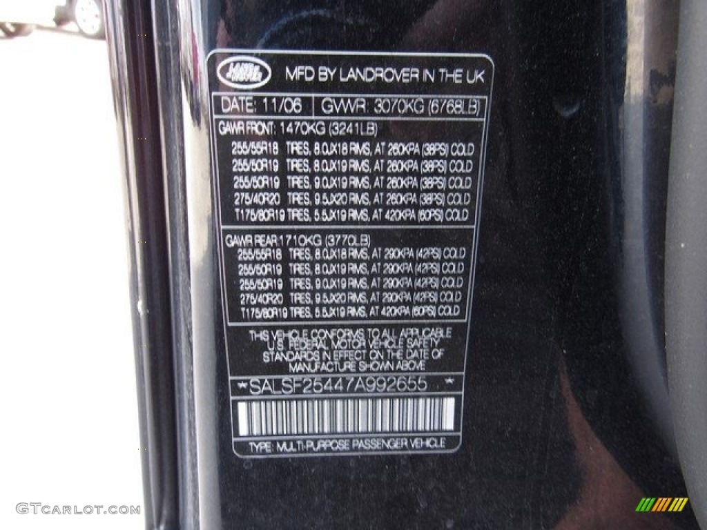 2007 Range Rover Sport HSE - Java Black Pearl / Alpaca Beige photo #33