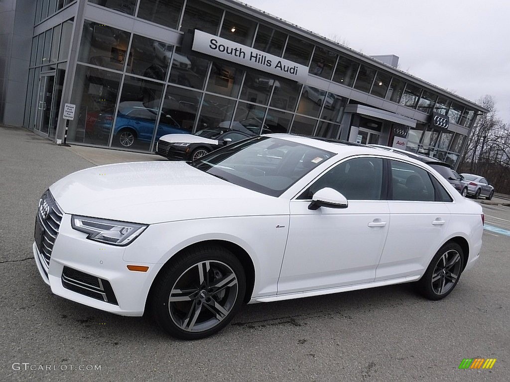 2017 A4 2.0T Premium Plus quattro - Ibis White / Nougat Brown photo #1