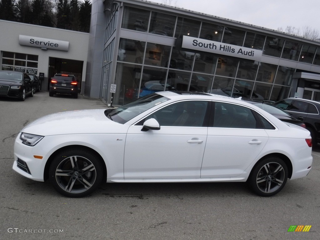 2017 A4 2.0T Premium Plus quattro - Ibis White / Nougat Brown photo #2