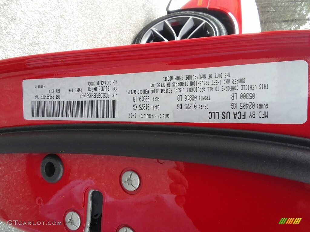 2017 Challenger Color Code PR3 for TorRed Photo #118587598