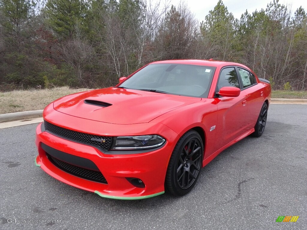 2017 Charger R/T Scat Pack - Go Mango / Black photo #2