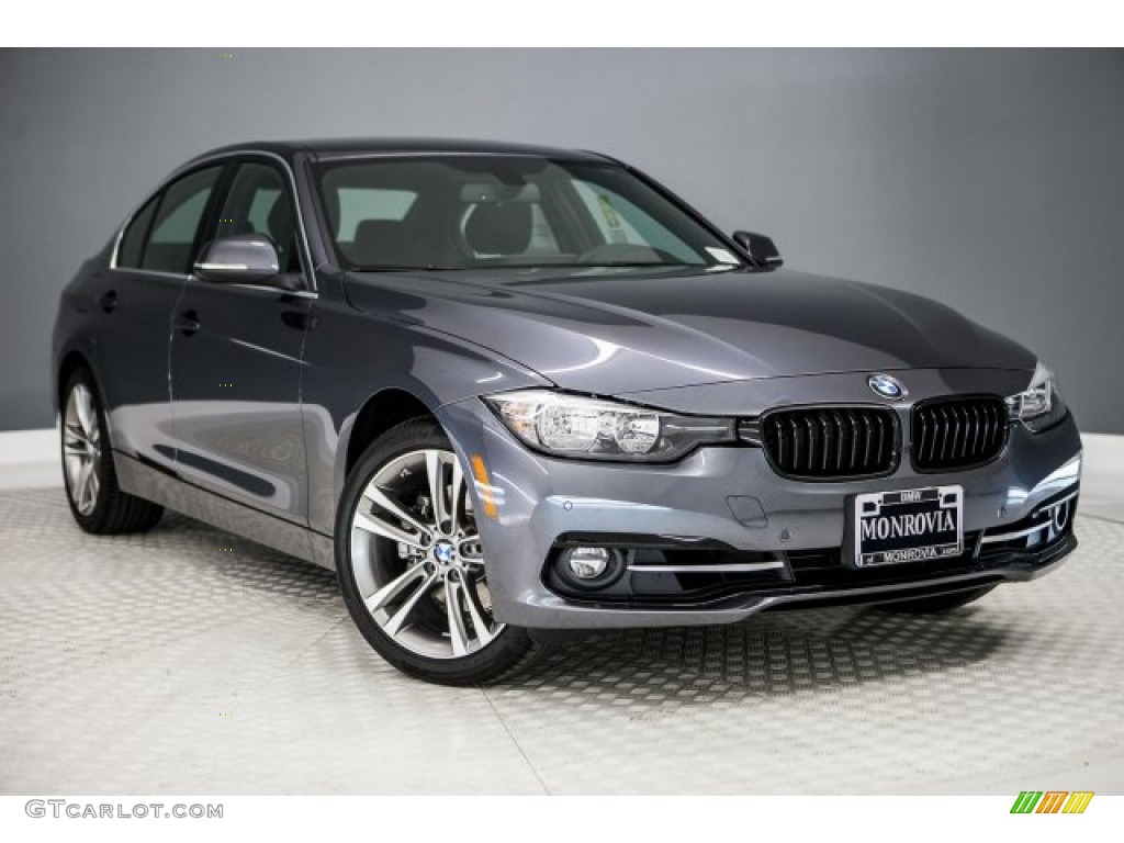 2017 3 Series 330i Sedan - Mineral Grey Metallic / Black photo #12