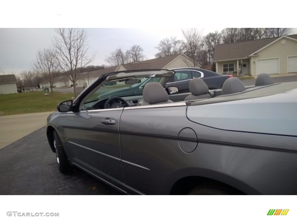 2008 Sebring LX Convertible - Silver Steel Metallic / Dark Slate Gray/Light Slate Gray photo #2