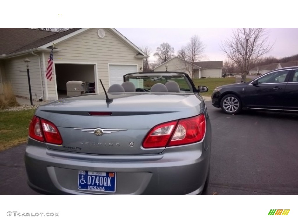 2008 Sebring LX Convertible - Silver Steel Metallic / Dark Slate Gray/Light Slate Gray photo #3